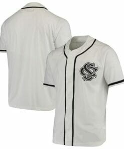 South Carolina Gamecocks Custom Name and Number Baseball Jersey White