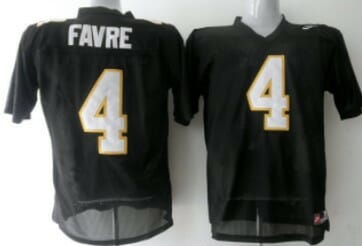 Southern Miss Golden Eagles #4 Favre Black Jersey 1 Southern Miss Golden Eagles #4 Favre Black Jersey