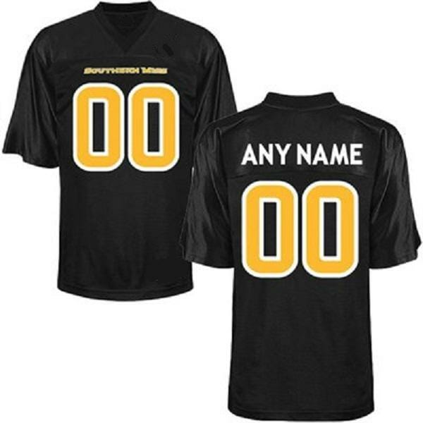 Custom Southern Miss Golden Eagles Jersey Name Number Football Black 1 Custom Southern Miss Golden Eagles Jersey Name Number Football Black