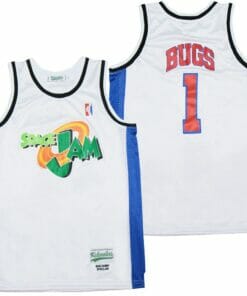 Space Jam #1 Bugs Bunny Movie Basketball Jersey White