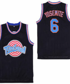 Space Jam Tune Squad #6 James Basketball Jersey Black