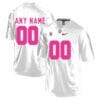 Stanford Cardinal Custom Jersey White Pink College Football