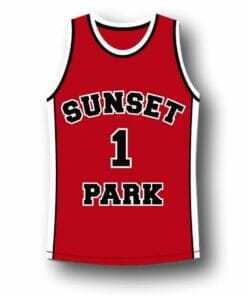 Sunset Park Movie Fredo Starr Shorty Basketball Jersey Red