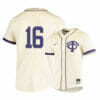 TCU Horned Frogs 16 Gene Wood White Elite Baseball Jersey 5 TCU Horned Frogs 16 Gene Wood White Elite Baseball Jersey
