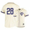 TCU Horned Frogs 28 Gray Rodgers White Elite Baseball Jersey