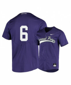 TCU Horned Frogs 6 Hunter Wolfe Purple Elite Baseball Jersey