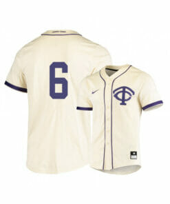TCU Horned Frogs 6 Hunter Wolfe White Elite Baseball Jersey
