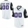 TCU Horned Frogs Custom Jersey Name Number NCAA White