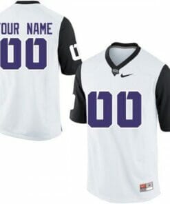 TCU Horned Frogs Custom Jersey Name Number NCAA White