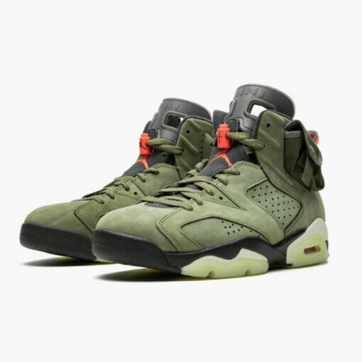 Travis Scott X Air Jordan 6 Retro Olive - Image 4