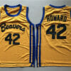 Teen Wolf Beavers 42 Scott Howard Basketball Jersey Yellow