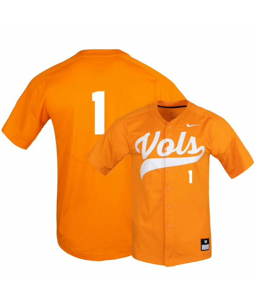 Tennessee Volunteers 1 Alerick Soularie Elite Orange Baseball Jersey 1 Tennessee Volunteers 1 Alerick Soularie Elite Orange Baseball Jersey