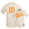 Tennessee Volunteers 10 Pete Derkay Elite White Baseball Jersey
