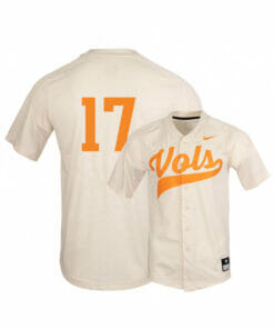 Tennessee Volunteers 17 Connor Pavolony Elite White Baseball Jersey