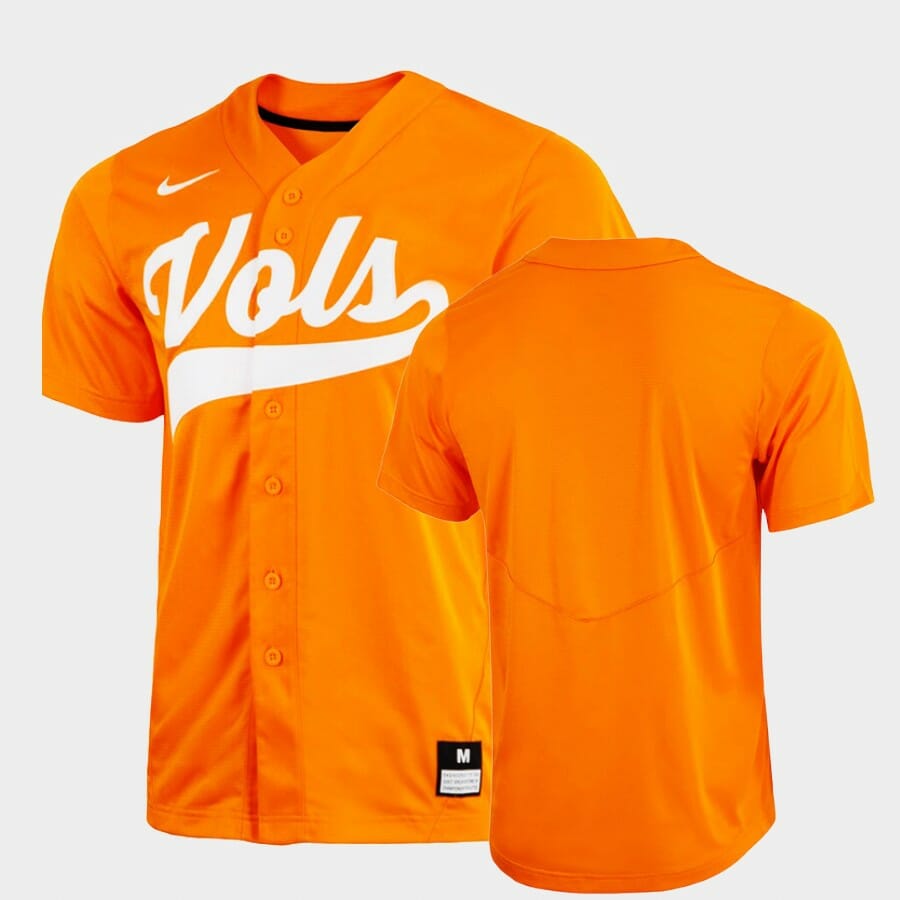 Tennessee Volunteers Custom Name Number Orange College Baseball Replica Jersey 1 Tennessee Volunteers Custom Name Number Orange College Baseball Replica Jersey
