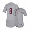 Texas A and M Aggies 8 Logan Sartori Gray College Baseball Jersey 5 Texas A and M Aggies 8 Logan Sartori Gray College Baseball Jersey