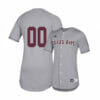 Texas A and M Aggies Gray Custom Name Number Baseball Jersey