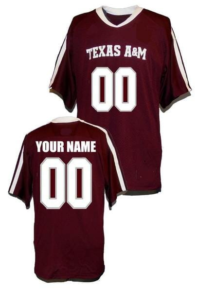 Custom Texas A&M Football Jersey Name Number College Crimson 1 Custom Texas A&M Football Jersey Name Number College Crimson