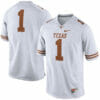 Texas Longhorns #1 No Name College Football Jersey White