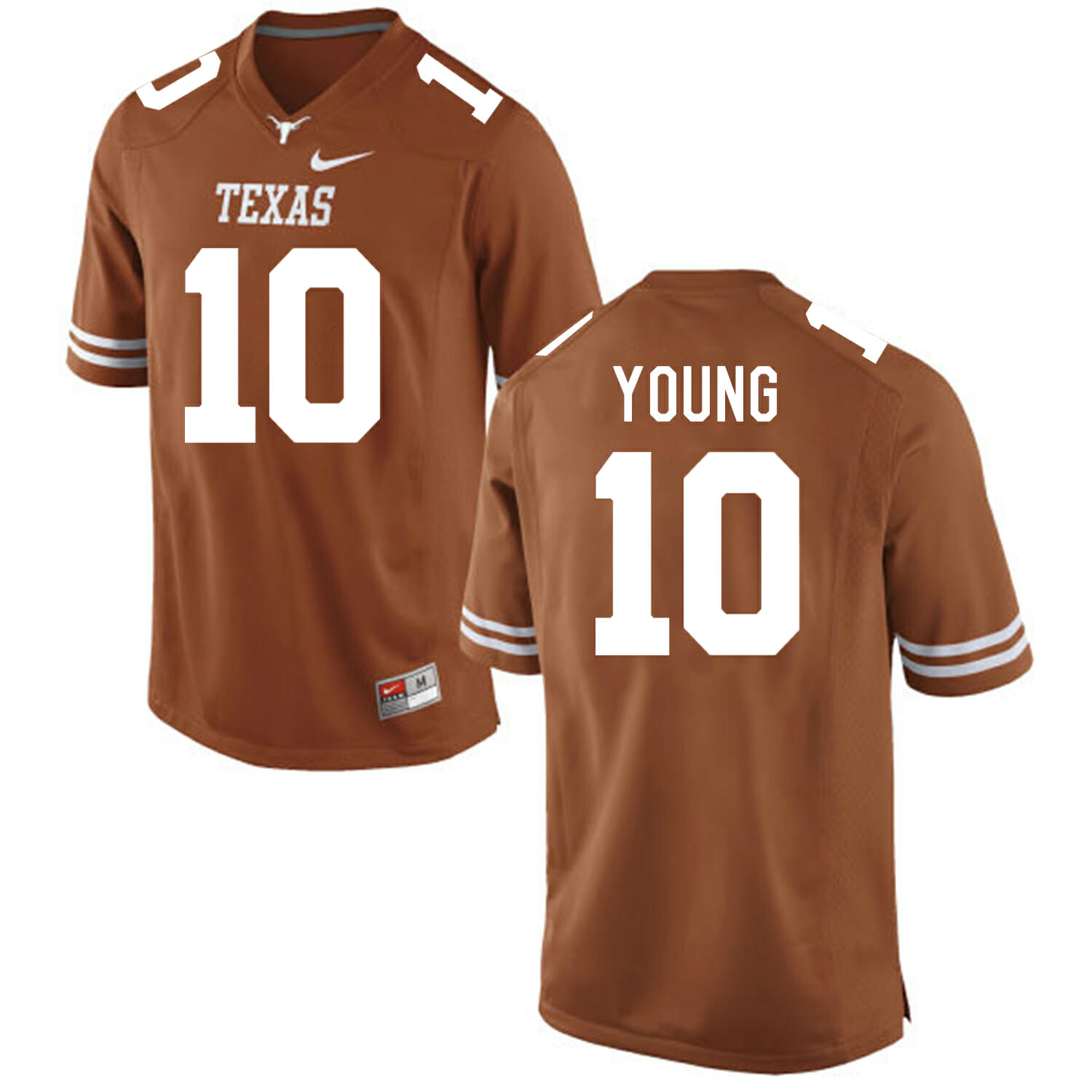 Texas Longhorns #10 Vince Young College Football Jersey Orange 1 Texas Longhorns #10 Vince Young College Football Jersey Orange