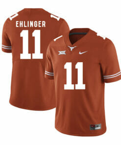 Texas Longhorns #11 Sam Ehlinger College Football Jersey Orange XII Patch