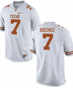Texas Longhorns #7 Shane Buechele College Football Jersey White
