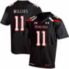 Texas Tech #11 Derrick Willies NCAA College Football Jersey Black 7 Texas Tech #11 Derrick Willies NCAA College Football Jersey Black