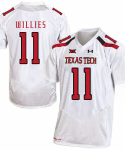Texas Tech #11 Derrick Willies NCAA College Football Jersey White