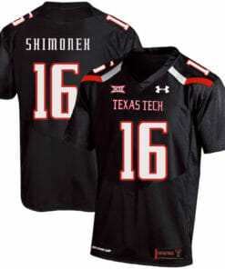 Texas Tech #16 Nic Shimonek NCAA College Football Jersey Black