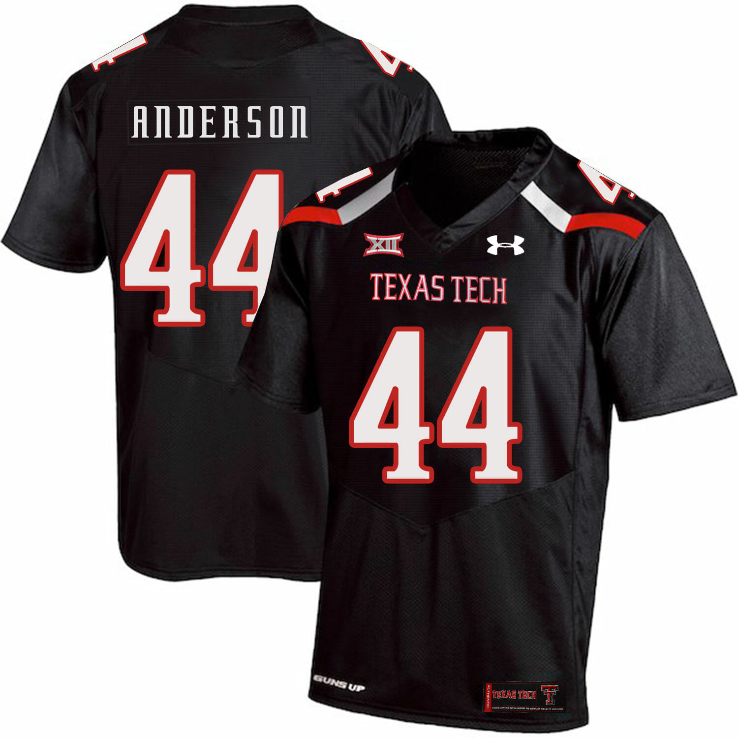 Texas Tech #44 Donny Anderson NCAA College Football Jersey Black 1 Texas Tech #44 Donny Anderson NCAA College Football Jersey Black