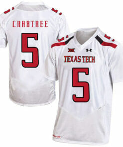 Texas Tech #5 Michael Crabtree NCAA College Football Jersey White