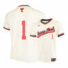 Texas Tech Red Raiders 1 Dillon Carter Cream College Baseball Jersey