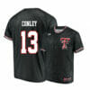 Texas Tech Red Raiders 13 Cal Conley Black College Baseball Jersey