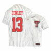 Texas Tech Red Raiders 13 Cal Conley White College Baseball Jersey