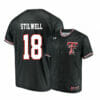 Texas Tech Red Raiders 18 Cole Stilwell Black College Baseball Jersey