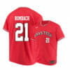 Texas Tech Red Raiders 21 Nate Rombach Red College Baseball Jersey