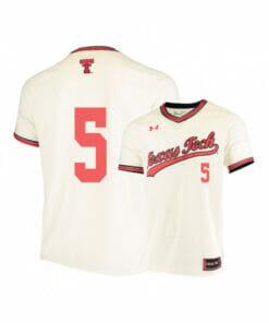 Texas Tech Red Raiders 5 Brian Klein Cream College Baseball Jersey