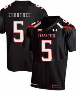 Texas Tech Red Raiders #5 Michael Crabtree NCAA College Football Jersey Black