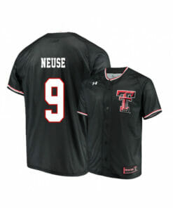 Texas Tech Red Raiders 9 Dylan Neuse Black College Baseball Jersey