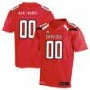 Custom Texas Tech Football Jersey Name Number Colleague Red