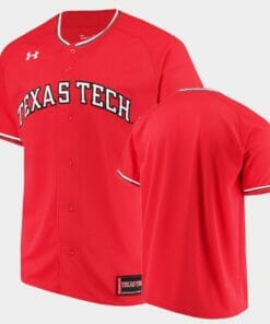 Texas Tech Red Raiders Custom Name Number Red College Baseball Jersey
