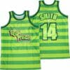 The Fresh Prince Of Belair 14 Smith Movie Basketball Jersey Green