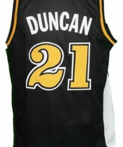 Tim Duncan #21 College Basketball Jersey Sewn Black