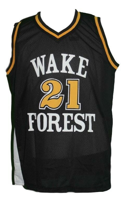 Tim Duncan #21 College Basketball Jersey Sewn Black 2 Tim Duncan #21 College Basketball Jersey Sewn Black
