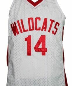 Troy Bolton 14 Wildcats High School Musical Zac Efron Basketball Jersey White