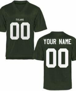 Tulane Green Custom Jersey Name and Number College Football