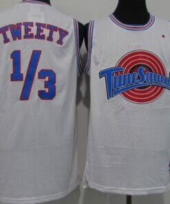 Tune Squad Space Jam #1 3 Tweety Slam Dunk Movie Basketball Jersey
