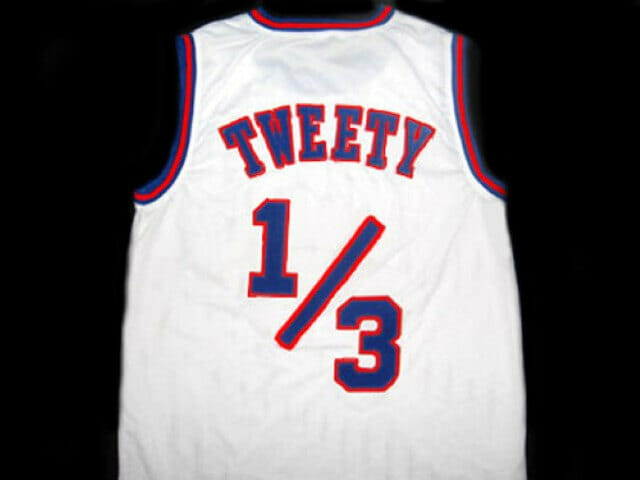 Tweety Bird #13 Tune Squad Space Jam Movie Basketball Jersey White 1 Tweety Bird #13 Tune Squad Space Jam Movie Basketball Jersey White