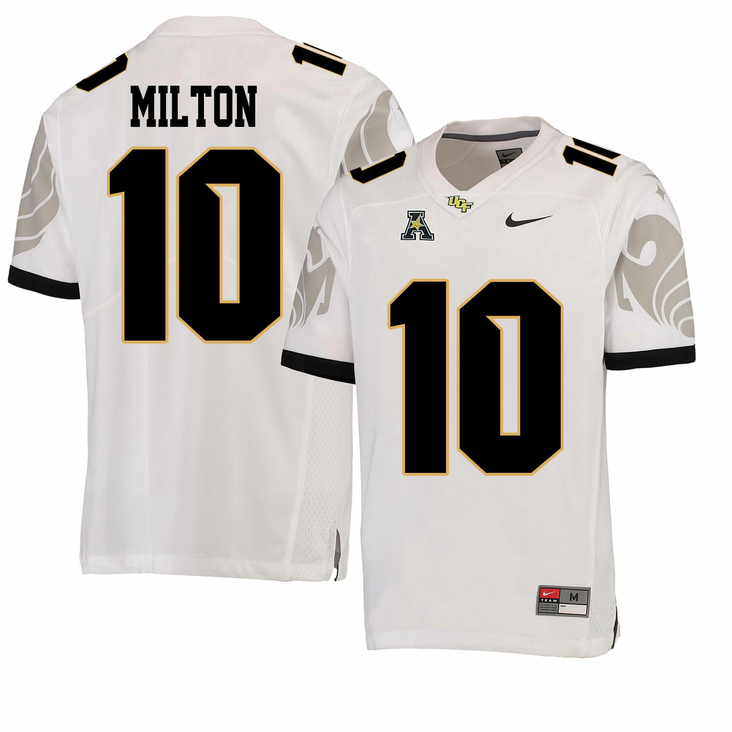 UCF Knights #10 Mckenzie Milton NCAA College Football Jersey White 1 UCF Knights #10 Mckenzie Milton NCAA College Football Jersey White