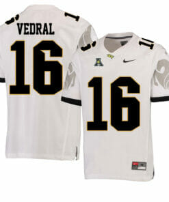 UCF Knights #16 Noah Vedral NCAA College Football Jersey White